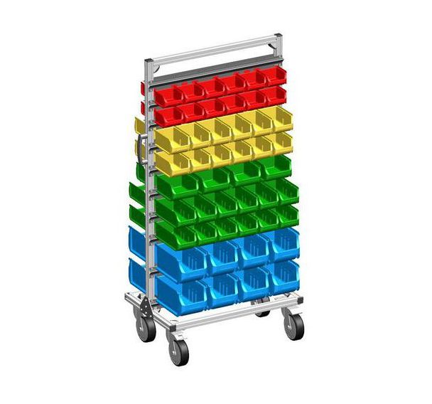 Etagère mobile équipée de bacs ProPlus Depot-L RD 96