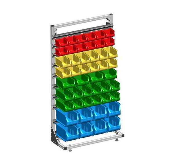 Etagère sur pieds équipée de bacs ProPlus Depot-L S 48