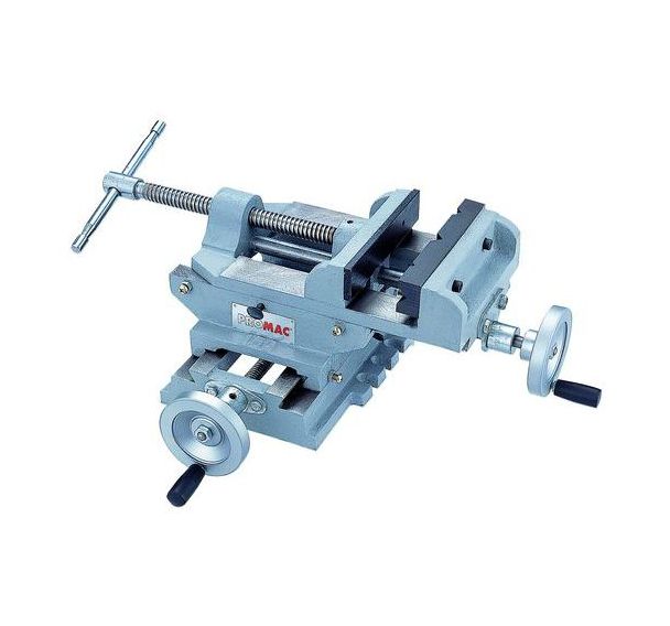 Etau de perceuse sur table croisée PROMAC 2167 - Mâchoire largeur 150 mm - Ouverture 130 mm