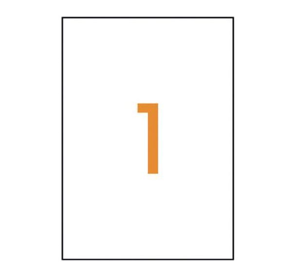 Étiquette 297x210 mm (Boîte de 100)