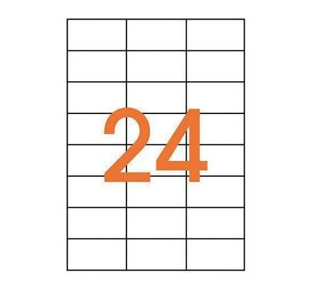 Étiquette adhésive 70x37 mm (Boîte de 2400)