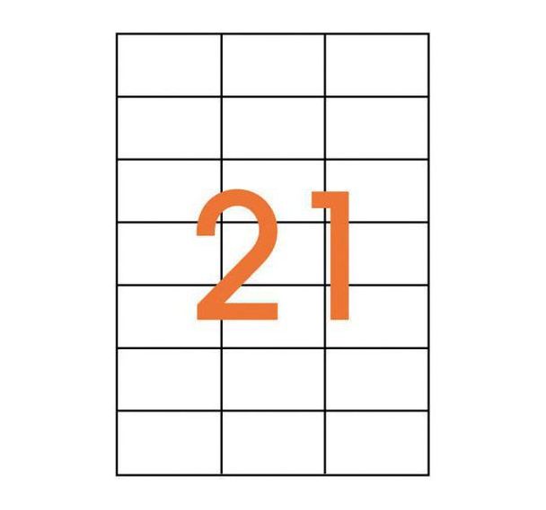 Étiquette adhésive 70x42.4 mm (Boîte de 2100)