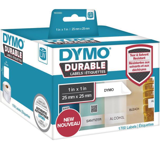 Étiquette adhésive LabelWriter plastique blanc - Dymo