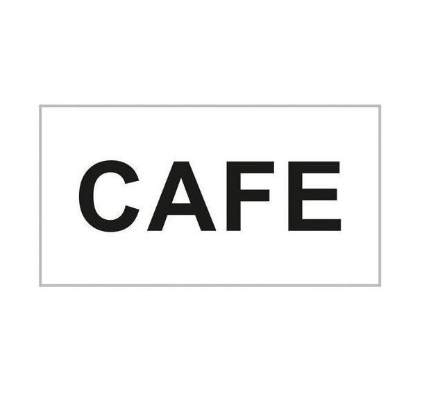 Étiquette adhésive inscription ''Café'' - Lot de 10