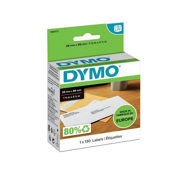 Etiquette d'adresse postale autocollante LabelWriter 28x89mm