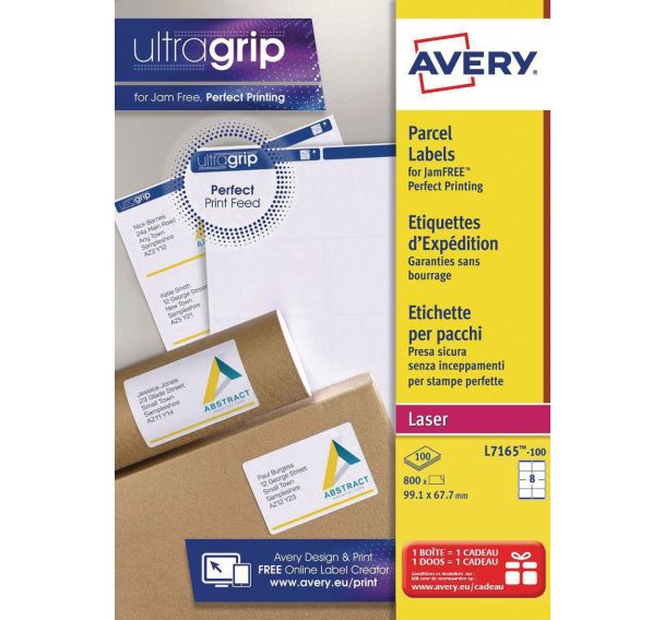 Étiquette d'expédition Ultragrip - Impression laser