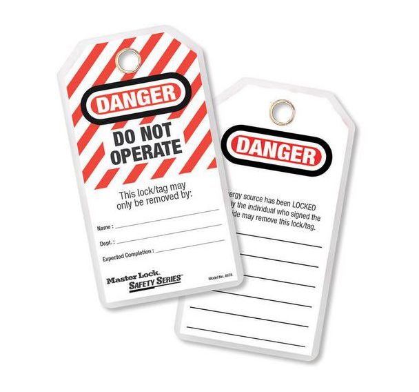 Étiquette de consignation - Lot de 12 - Master Lock