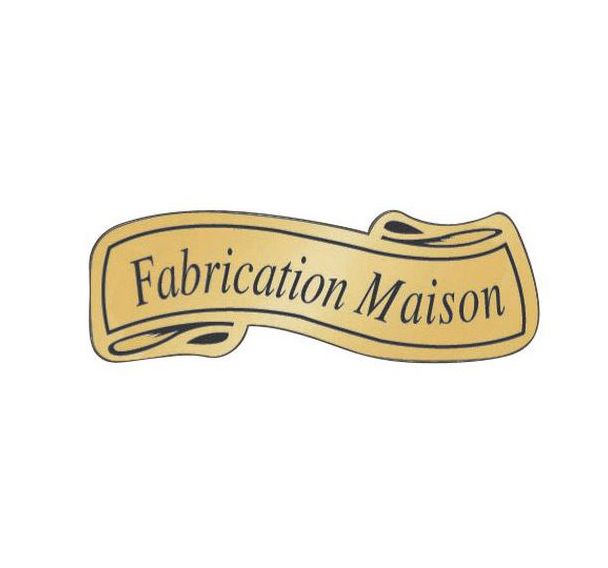 Etiquettes adhésives en boîte distributrice ''Fabrication maison''