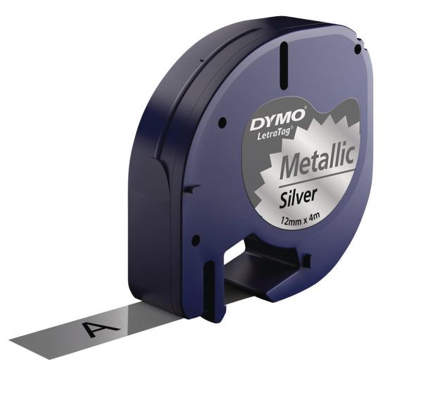 Étiquettes métalliques 12mmx4m LetraTag