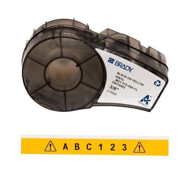 Étiquettes pour M210 et M212 - 9,53 mm x 6,40 m - jaune