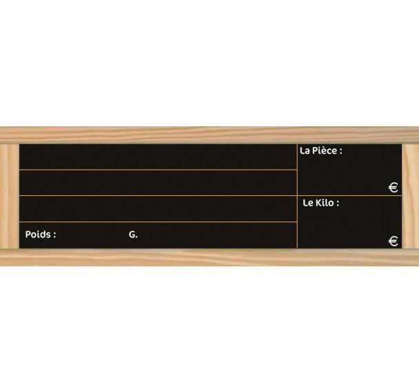 Etiquettes prix du pain ardoisePVC & Bois