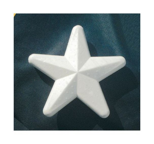 Etoile 100 mm styropor blanches (Sachet de 25)