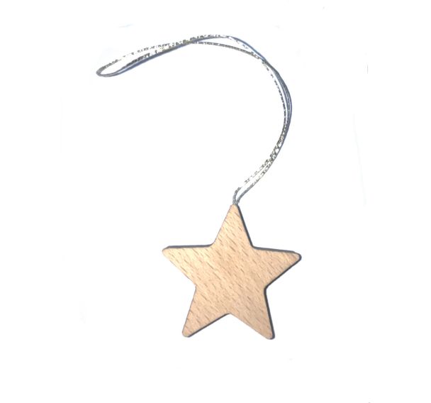 Etoile en bois à décorer 50 x 50 mm