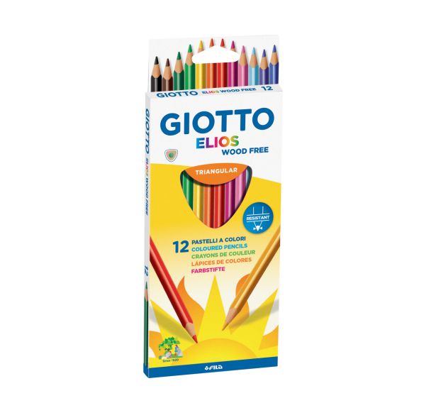 Etui 12 crayons 18 cm Elios tri Omyacolor Giotto