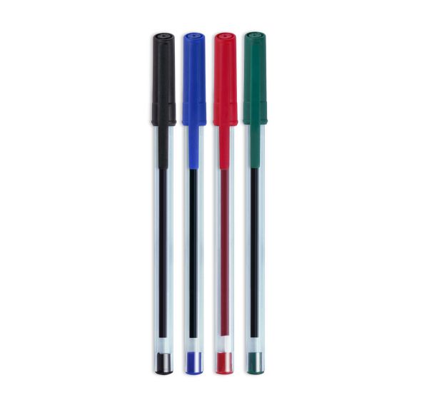 Etui 4 stylos bille pointe moyenne 1mm