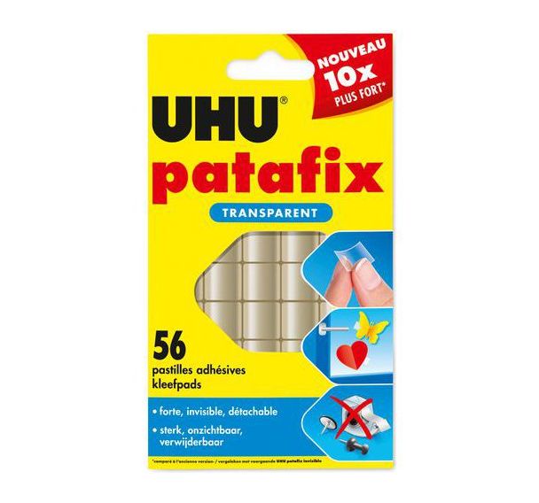 Etui 56 pastilles Patafix UHU transparentes