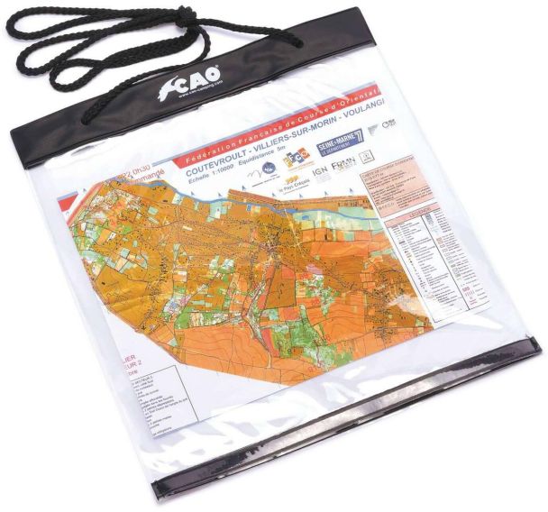 Etui à carte pour course d'orientation