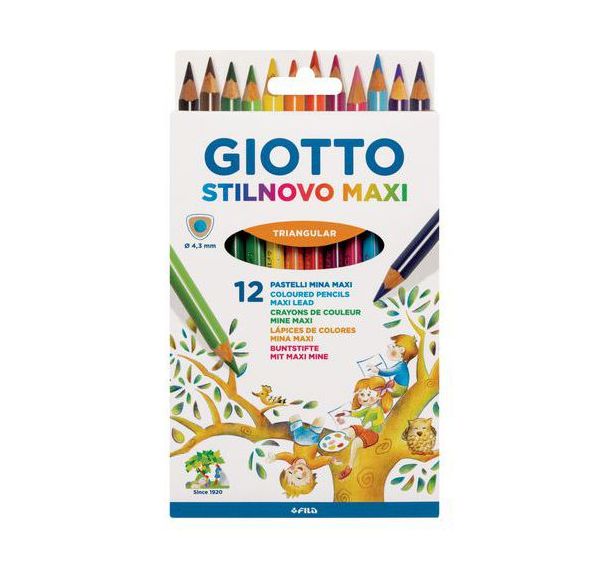 Etui de 12 crayons de couleurs GIOTTO Stilnovo Maxi