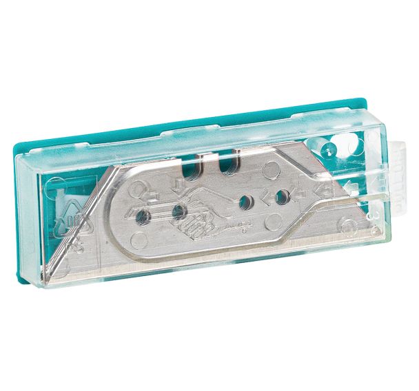 Etui de 5 lames trapézoïdales pour couteau de sécurité - Manutan