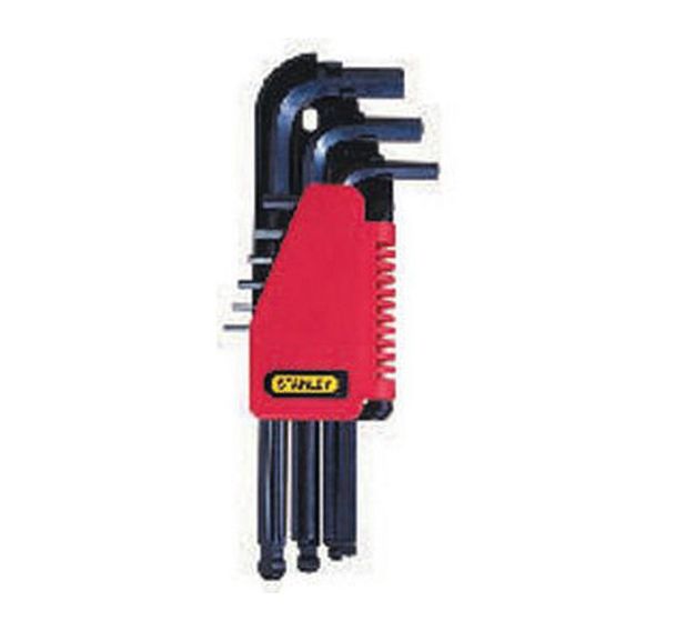 Etui de 9 clés males à tête sphérique - Stanley
