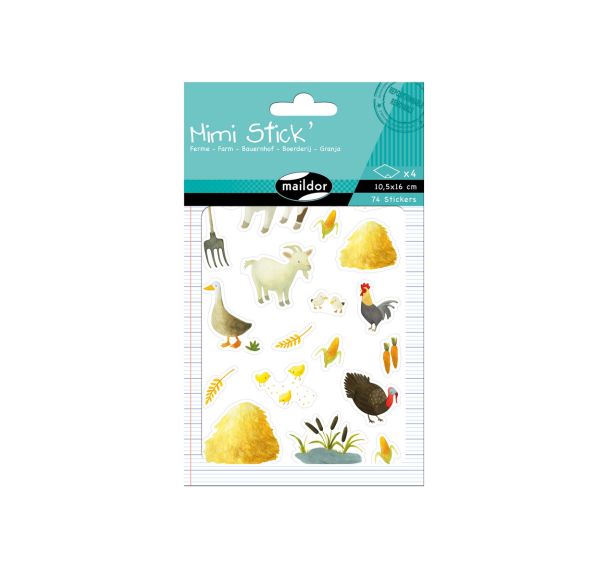 Etui gommettes mimi'stick ferme - Maildor