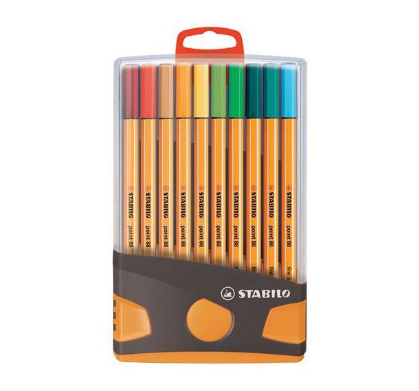 Etui rigide de 20 stylos-feutres STABILO point 88