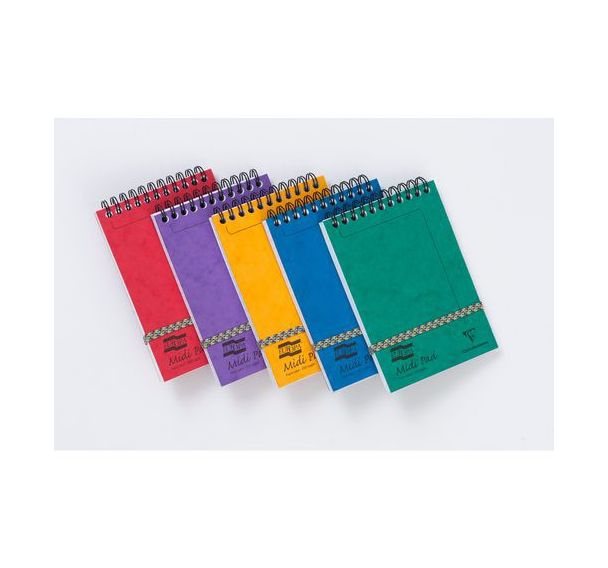 Europa Midi Pad reliure intégrale assortiment A 15,2x10,2cm 200p lignélivré en boîte prêt-à-vendre