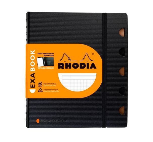 Exabook rechargeable reliure intégrale A5+, 5x5 +cadre