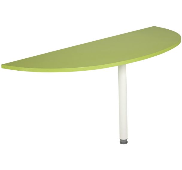 Extension 1/2 lune Linéo blanc L. 163 cm Simmob
