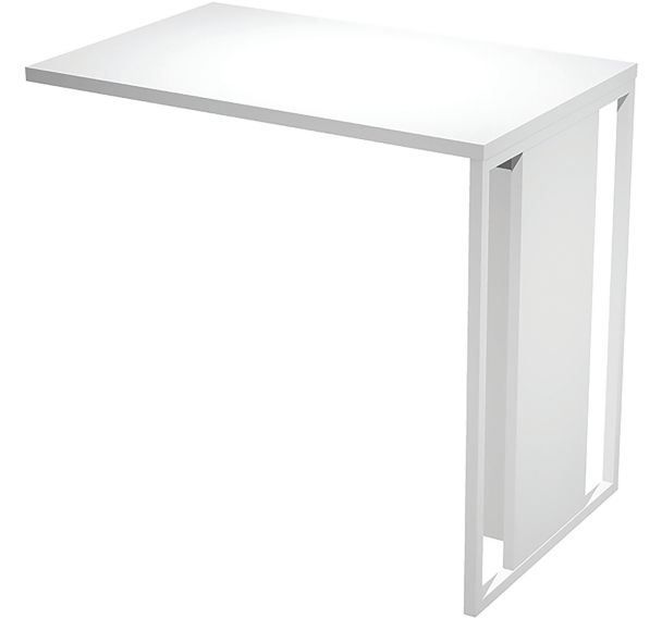 Extension bureau Razor - 80 cm - Pieds blanc - Artarredi
