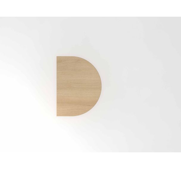 Extension de bureau double - Plateau chêne - 60x80 cm - Hammerbacher