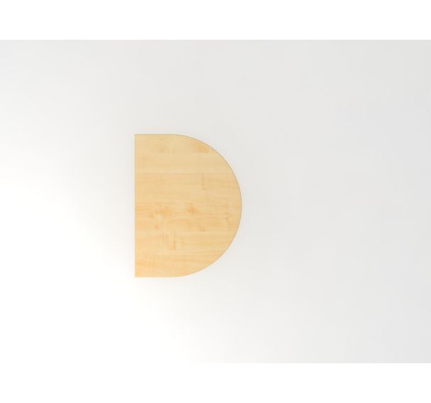 Extension de table demi-cercle série J - 60x80 cm - Hammerbacher