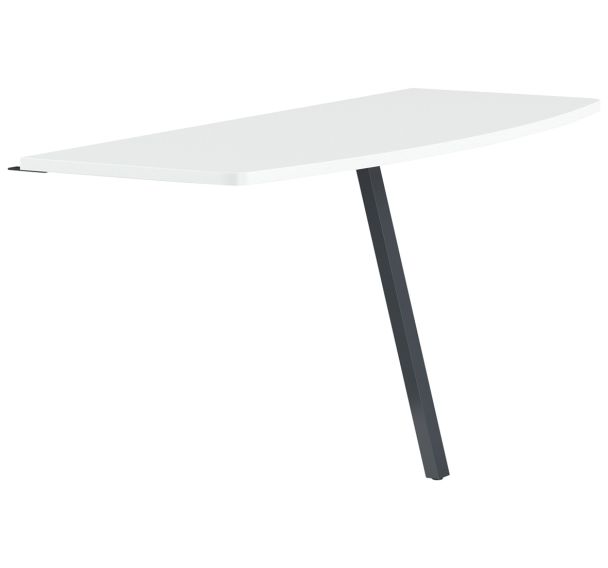 Extension galbée Gary pour relier 2 bureaux 140 cm MBA