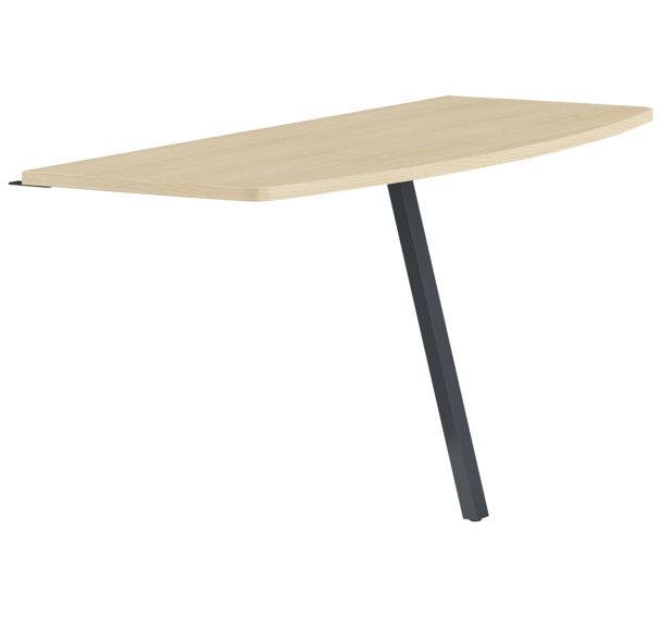 Extension galbée Gary pour relier 2 bureaux 160 cm MBA