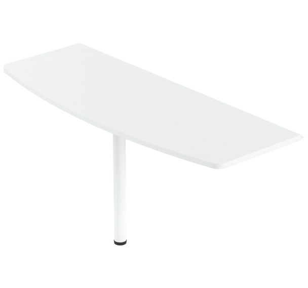 Extension galbée pour 2 bureaux Isia 160 cm