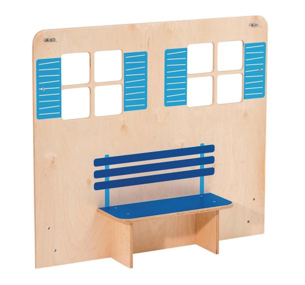 Façade à fenêtres 100 x 21,5 x 88 cm