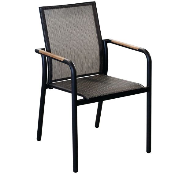 Fauteuil AROHA TPEP/alu teck Proloisirs