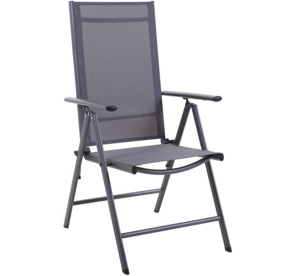 Fauteuil AVILA multipositions TPEP/alu - gris/graphite