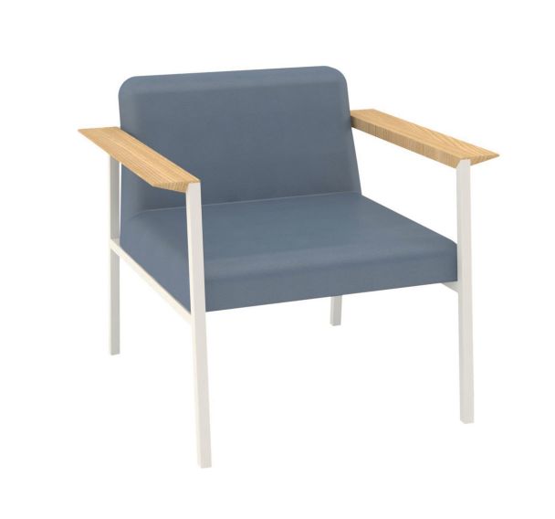 Fauteuil Amalti enduit PVC Quadrifoglio