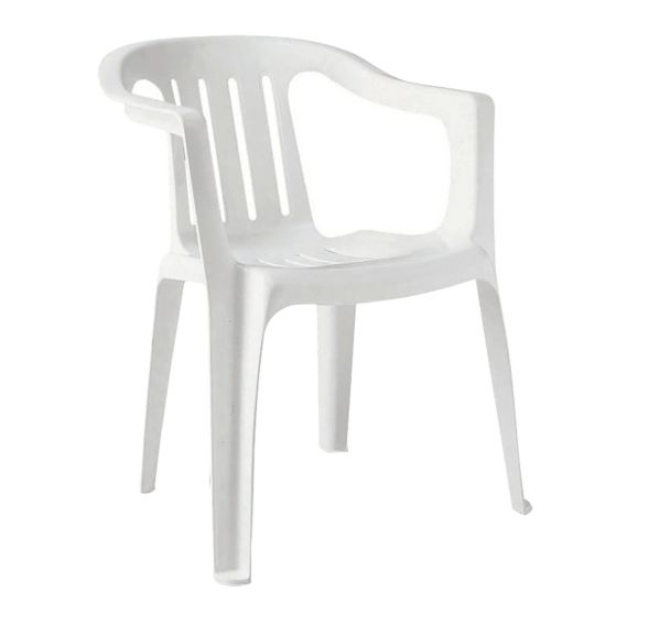 Fauteuil Giada résine - blanc - SCAB