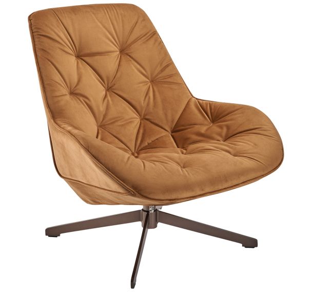Fauteuil James pivotant Camel