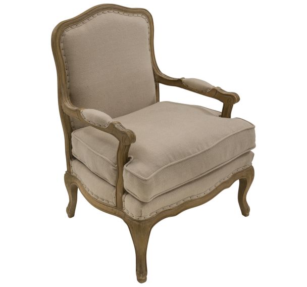 Fauteuil Louis XV Jute