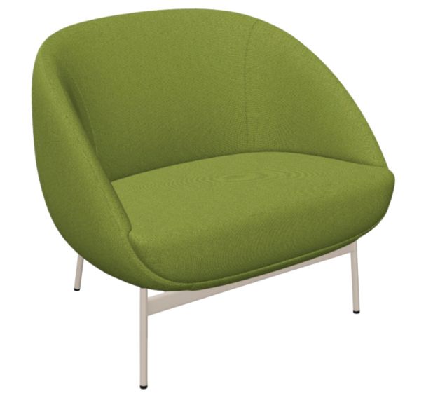 Fauteuil Mollen assise tissu polyester