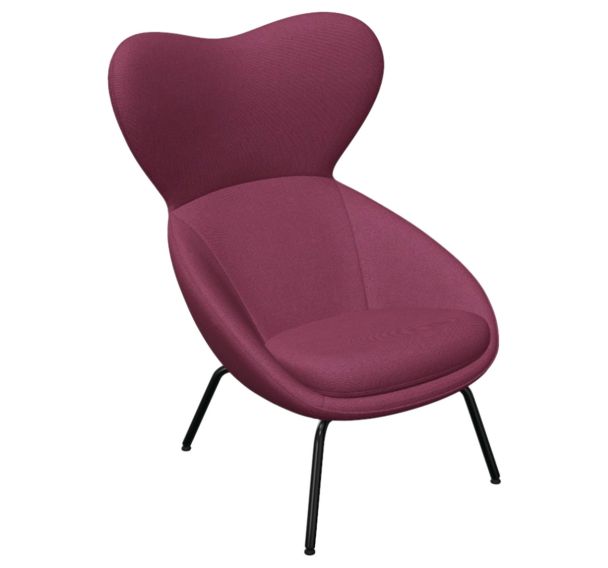 Fauteuil Scadio 4 pieds dos haut assise tissu polyester