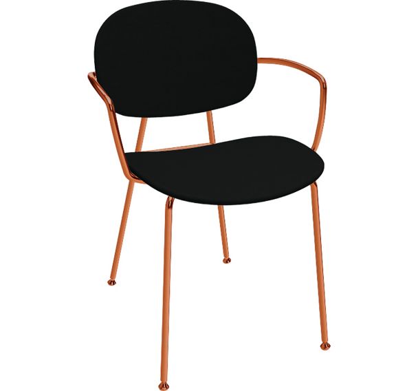 Fauteuil Tondina structure métal finition brillante Infiniti