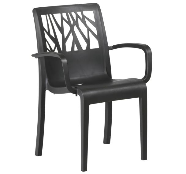 Fauteuil Végétal polypropylène recyclé - anthracite