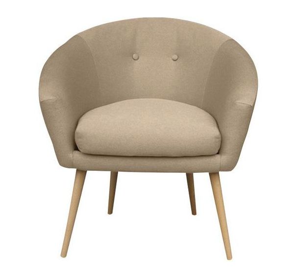 Fauteuil accueil en tissu polyester Armand MMP
