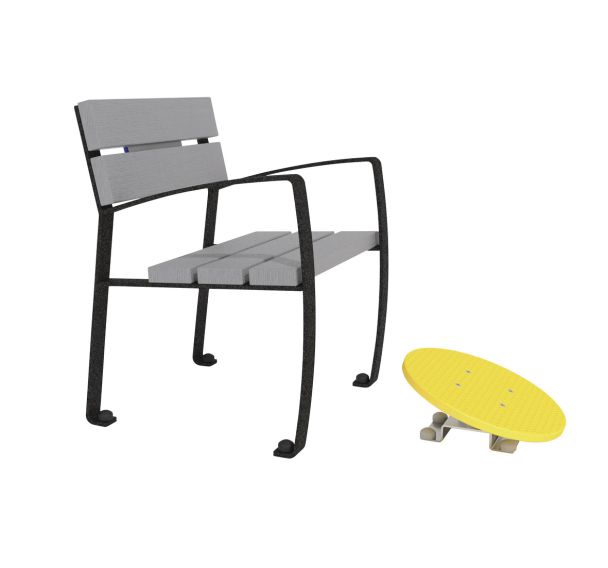 Fauteuil avec disque Böhler