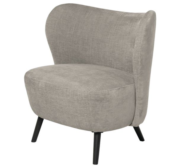 Fauteuil bas Oporto gris clair