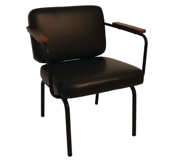 Fauteuil bas Twist structure métal assise et dossier tissu PVC Stamp